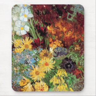 Mousepad Vincent Van Gogh - Vaso Com Margaridas E Anêmonas