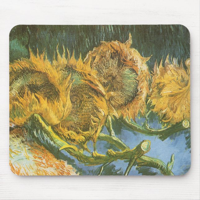 Mousepad Vincent van Gogh - Vida Estática: Quatro Girassóis (Frente)