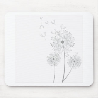 Mousepad Vines de Flores de Dente-de-Leão Casamento Românti