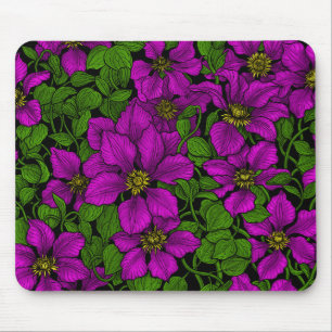 Mousepad Vinha de Clematis rosa