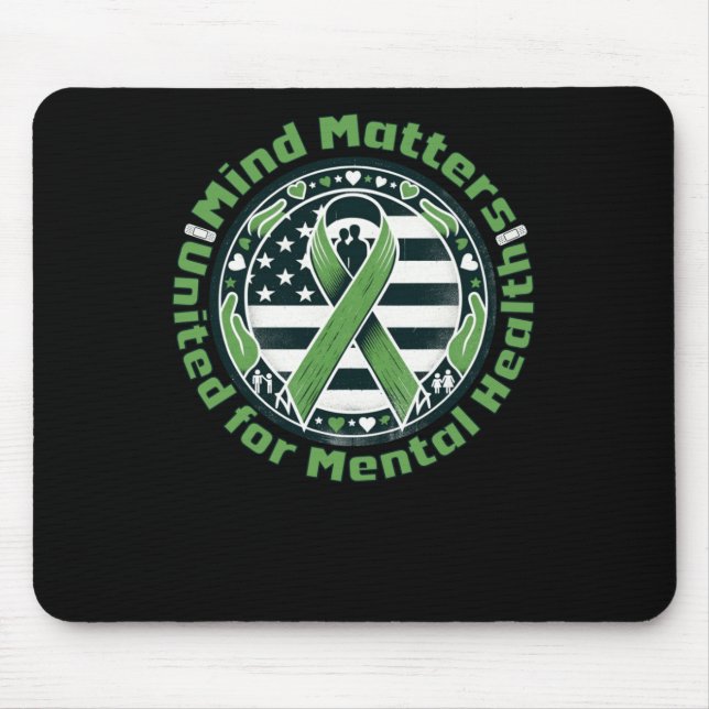 Mousepad Vinheta S para saúde mental19 (Frente)