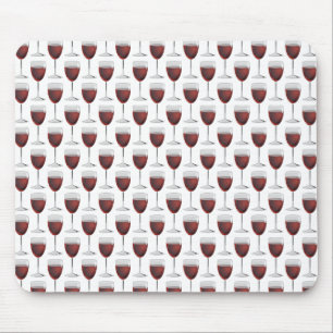 Mousepad vinho tinto em vidro para produtos derivados
