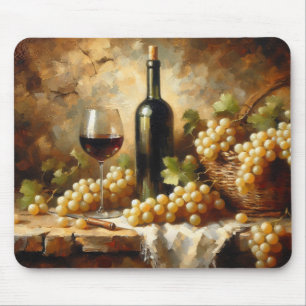 Mousepad Vinho, Vinho, Vinho, Uvas Ainda Vidas