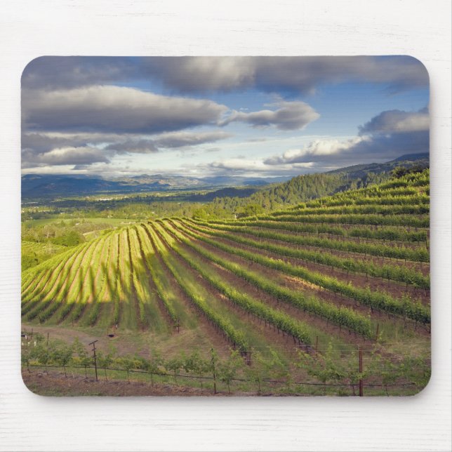 Mousepad Vinícola. Vale de Napa. Napa. Condado de Napa, (Frente)