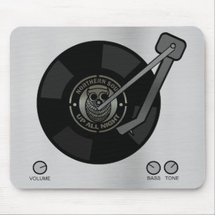 Mousepad Vinil do norte da alma na plataforma giratória