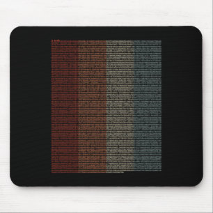 Mousepad Vintage 10000 Dígitos - Sinal Pi - Matemática -