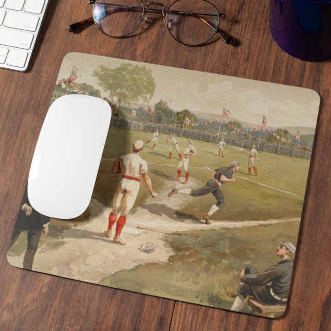 Mousepad Vintage 1800s Jogo Baseball (Criador carregado)