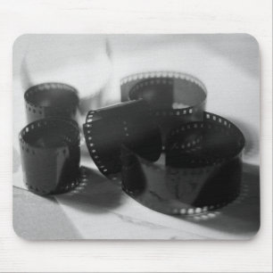 Mousepad Vintage 35 mm Film Strips em preto e branco