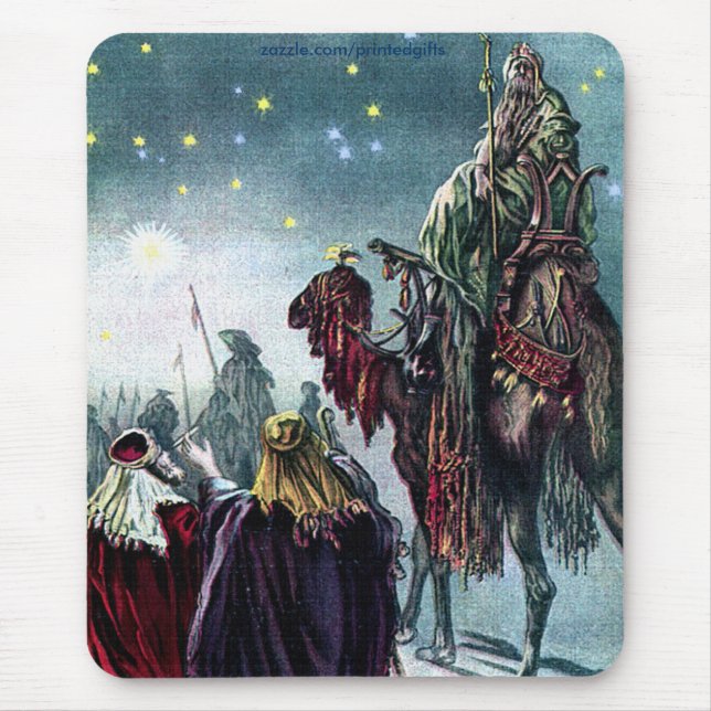 Mousepad Vintage 3 Kings & Star of Bethlehem (Frente)