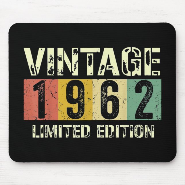 Mousepad Vintage 60 Birthday (Frente)