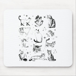 Mousepad Vintage 90s Tatuagem Cat _1