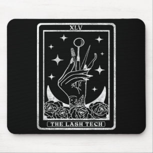 Mousepad Vintage A Placa De Tarot Lash Tech No Lash Tech , 