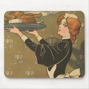 Mousepad Vintage Ação de Graças Vitoriano Turquia