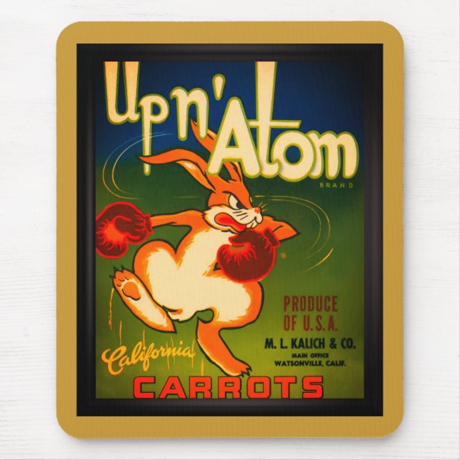 Mousepad Vintage Ad Carrots  (Frente)