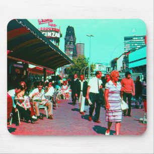 Mousepad Vintage Alemanha Berlim kurfürstendamm avenue