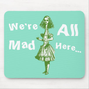 Mousepad Vintage Alice esticada no país das maravilhas