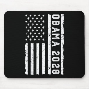 Mousepad Vintage America Flag Obama, em desgosto, para pres