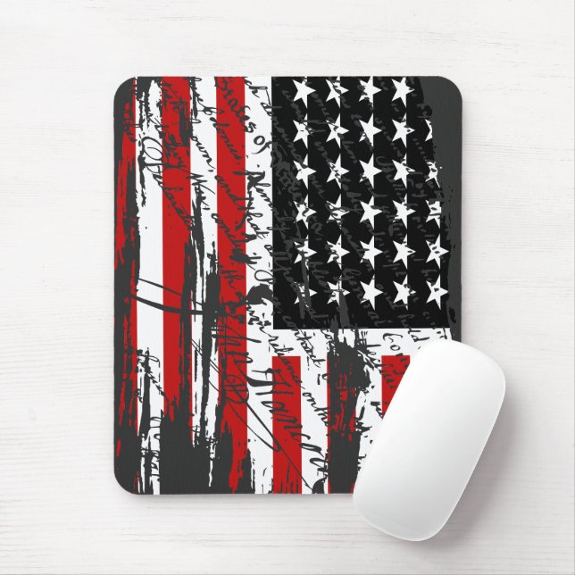 Mousepad Vintage American Flag (Com mouse)