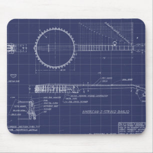 Mousepad Vintage American String Banjo