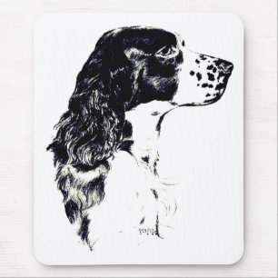 Mousepad Vintage Art English Springer Spaniel Dog