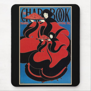 Mousepad Vintage Art Nouveau Chap Book Ação de Graças