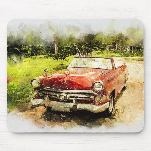 Mousepad Vintage Automobile (Frente)