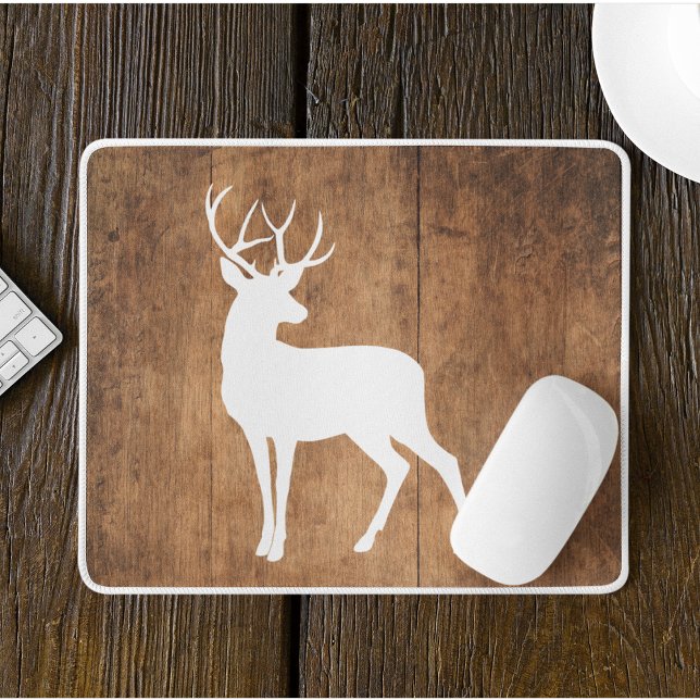 Mousepad Vintage Beauty Wood & Deer (Criador carregado)