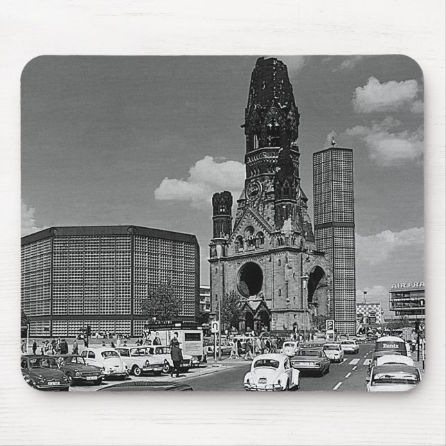 Mousepad Vintage Berlin Kaiser Wilhelm Memorial Church (Frente)