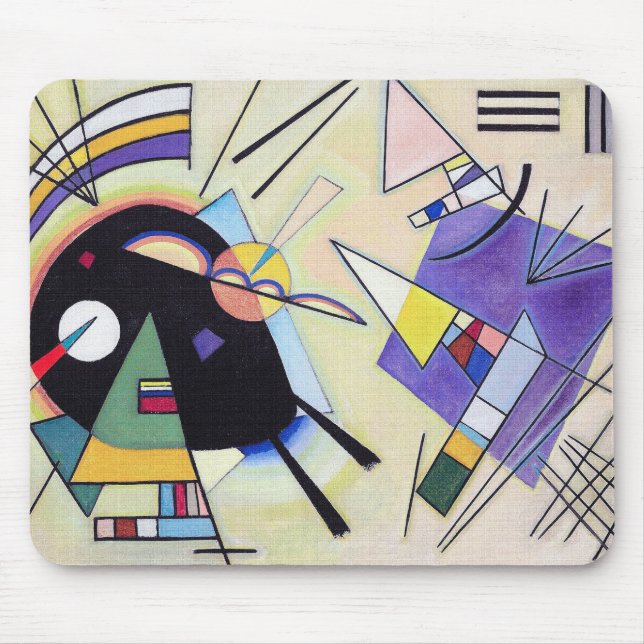 Mousepad Vintage Black and Violet - Arte Kandinsky (Frente)