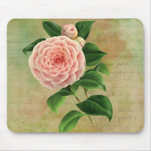 Mousepad Vintage Camellia Botânica Francesa
