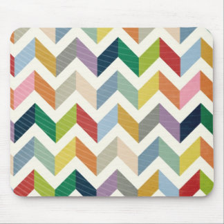 Mousepad Vintage Chevron irrisório - amor da cor