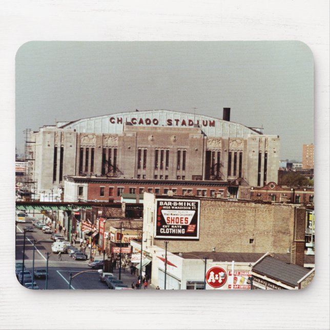 Mousepad Vintage Chicago Stadium Rock Concert Venue 1968 (Frente)