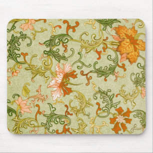 Mousepad Vintage Chinese Ornament Jones Flowers