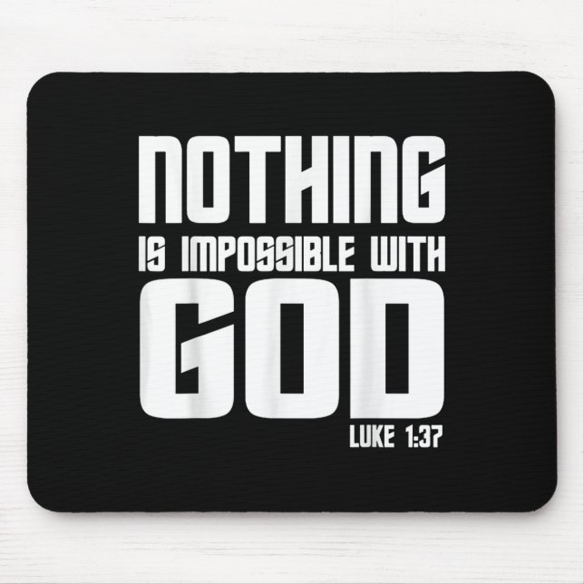 Mousepad Vintage Christian Cote Nada É Impossível Com (Frente)