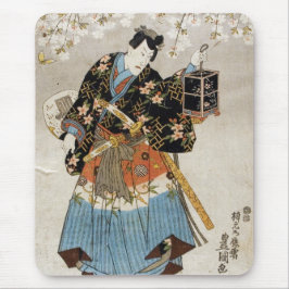 Mousepad Vintage clássico ukiyo-e samurai