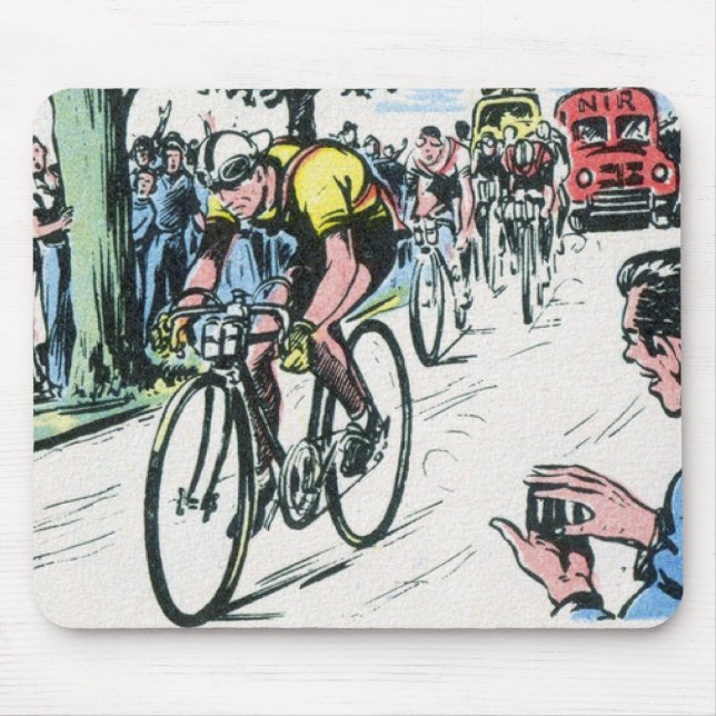 Mousepad Vintage Cycling Impressão (Frente)