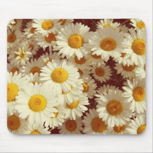 Mousepad Vintage daisies
