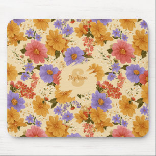 Mousepad Vintage Daisy Floral Pattern (2)