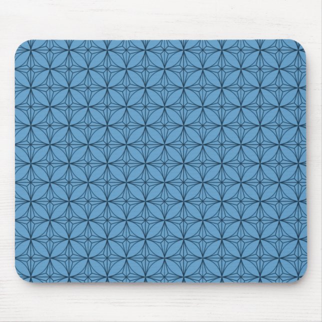 Mousepad Vintage Dazzle Mousepad, Azul (Frente)