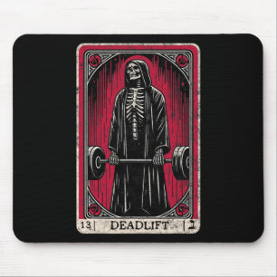 Mousepad Vintage Deadlifo Skeleton Halloween Gym Piada Weig