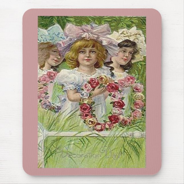 Mousepad Vintage Decoration Day Girls (Frente)