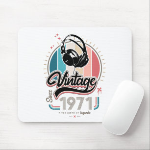 Mousepad Vintage desde fones de ouvido de 1971