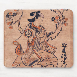 Mousepad Vintage Desenhando Dekishima Hanya Sentada