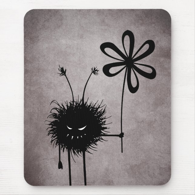 Mousepad Vintage do Inseto de Flor mau (Frente)