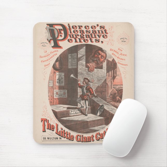 Mousepad Vintage e Pellets Purgativos do Dr. Pierce (Com mouse)