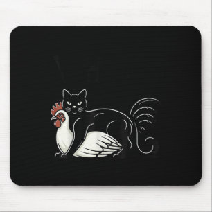 Mousepad Vintage Engraçado Meme Gato De Gatinho E Galinha Q