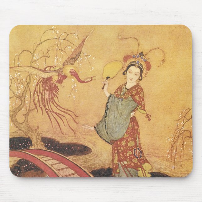 Mousepad Vintage Fairy Tale Princess Badoura, Edmund Dulac (Frente)