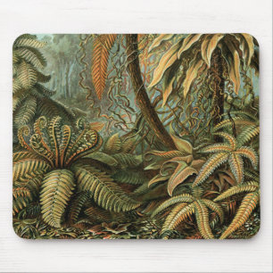 Mousepad Vintage Ferns e Palm Tree Botânico