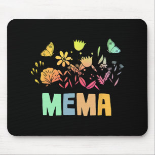 Mousepad Vintage Floral Mema Shirt Shirt For Women Dia de a