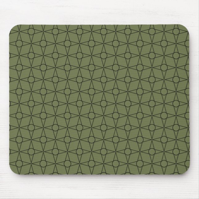 Mousepad Vintage Funk Geométrico Mousepad, Fern (Frente)